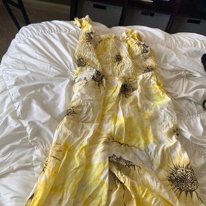 H@M yellow with flowers, size M